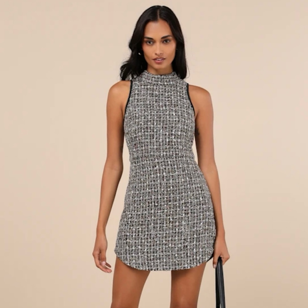 LULUs tweed mini dress